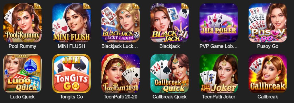 Phwin boasts a wide range of popular card games